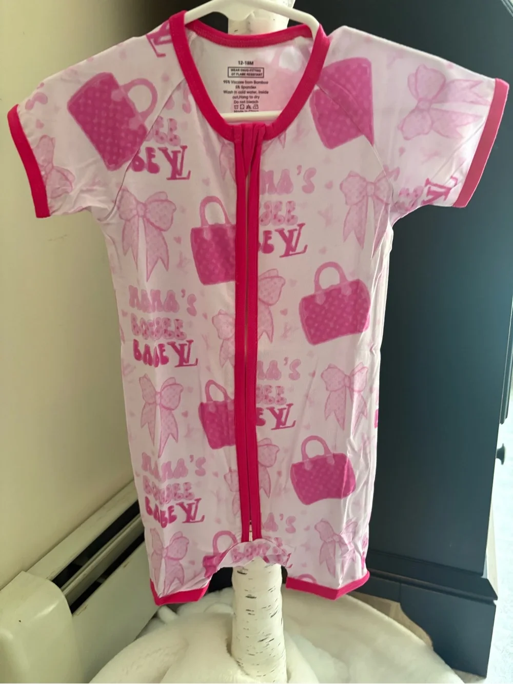 Girls Pink 12/18 Bamboo Shortie